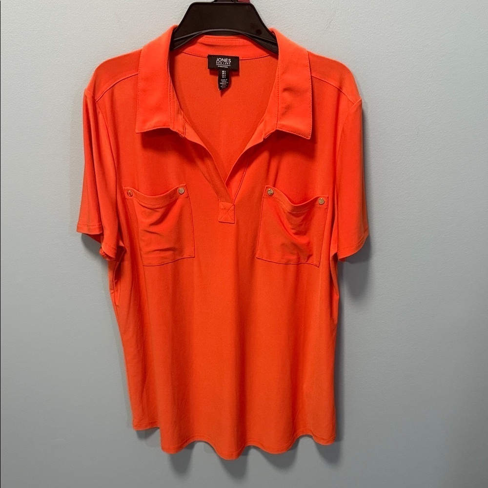 Jones New York Bright Orange Shirt